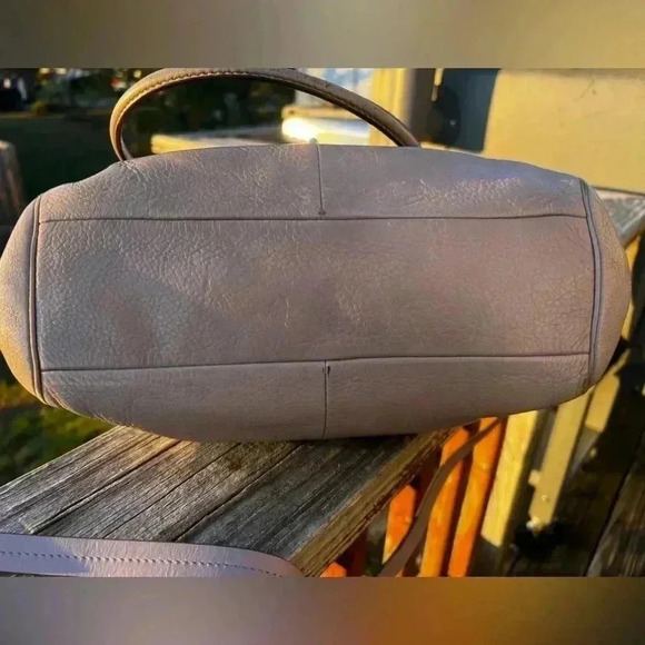 COACH 25169 MADISON MADELINE LEATHER SATCHEL LIGHT GRAY - Picture 6 of 10